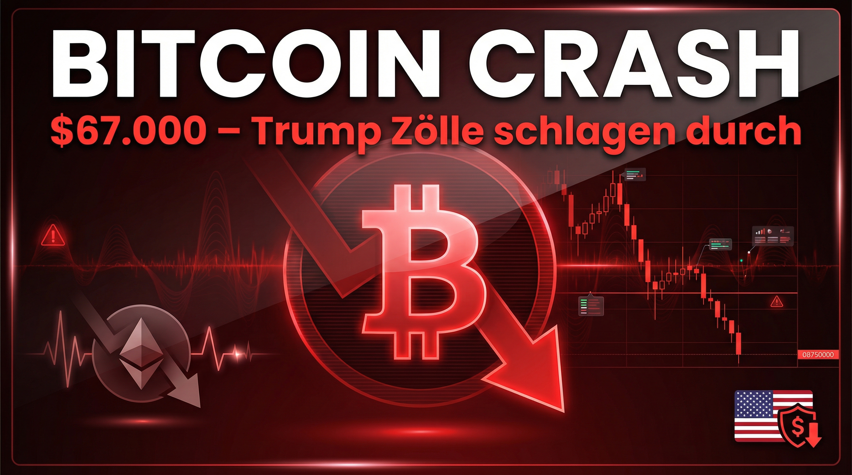 Bitcoin unter Druck: Trump-Zölle treiben Krypto in die Knie – Was Trader jetzt wissen müssen