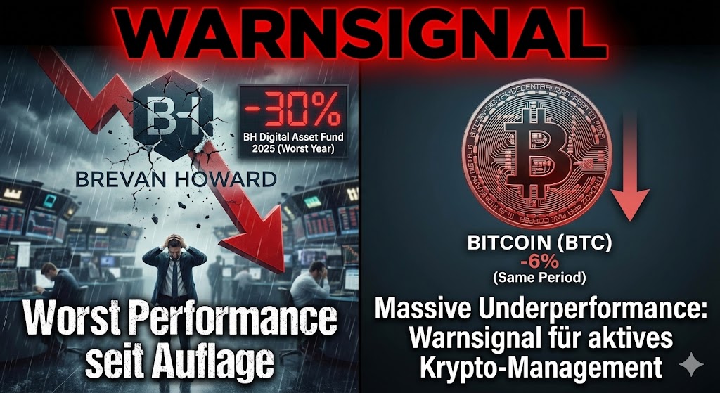 Brevan Howard Krypto-Fund verliert 30 Prozent – Worst Performance seit Auflage