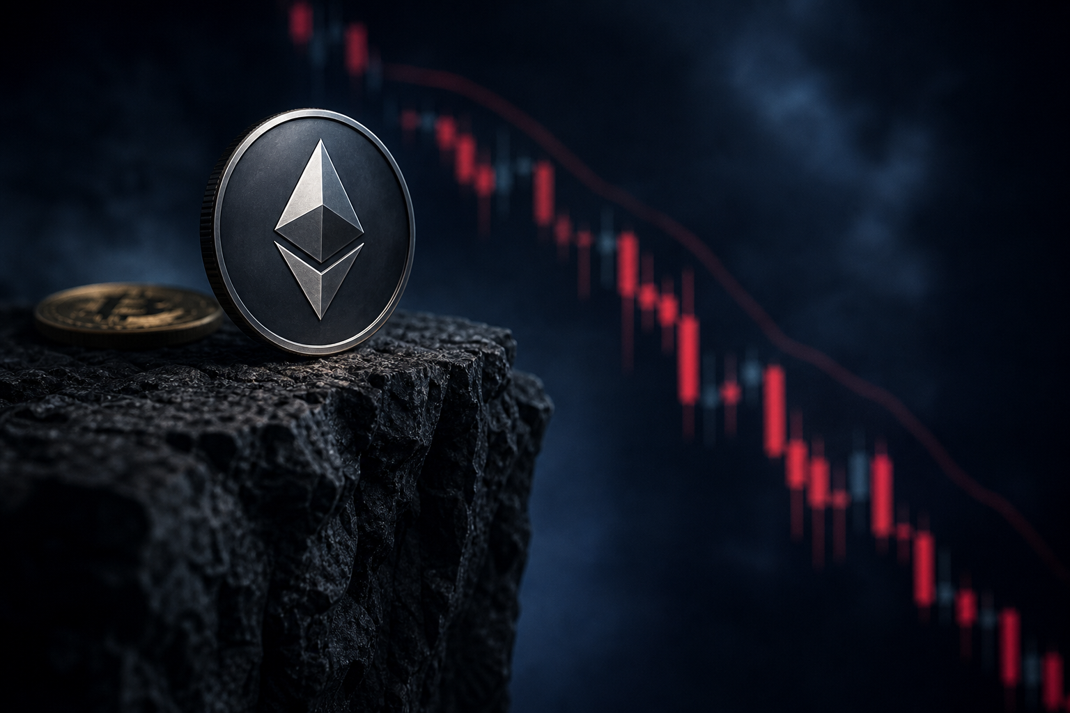 Ether drops 5%: $2,300 support faces a test