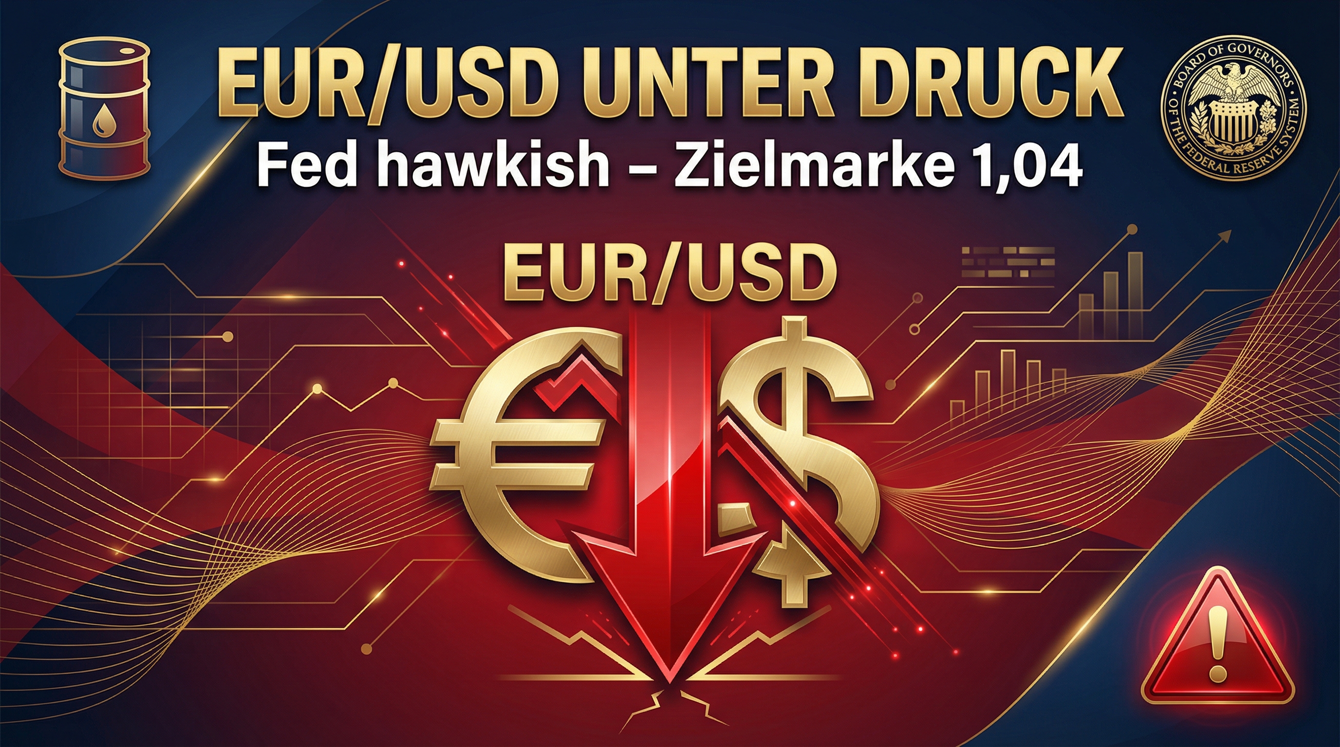 EUR/USD rückt in den Fokus – Hawkish Fed trifft auf Iran-Diplomatie und stellt Euro auf die Probe