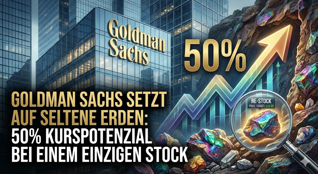 Goldman Sachs setzt auf Seltene Erden: 50% Kurspotenzial bei einem einzigen Stock