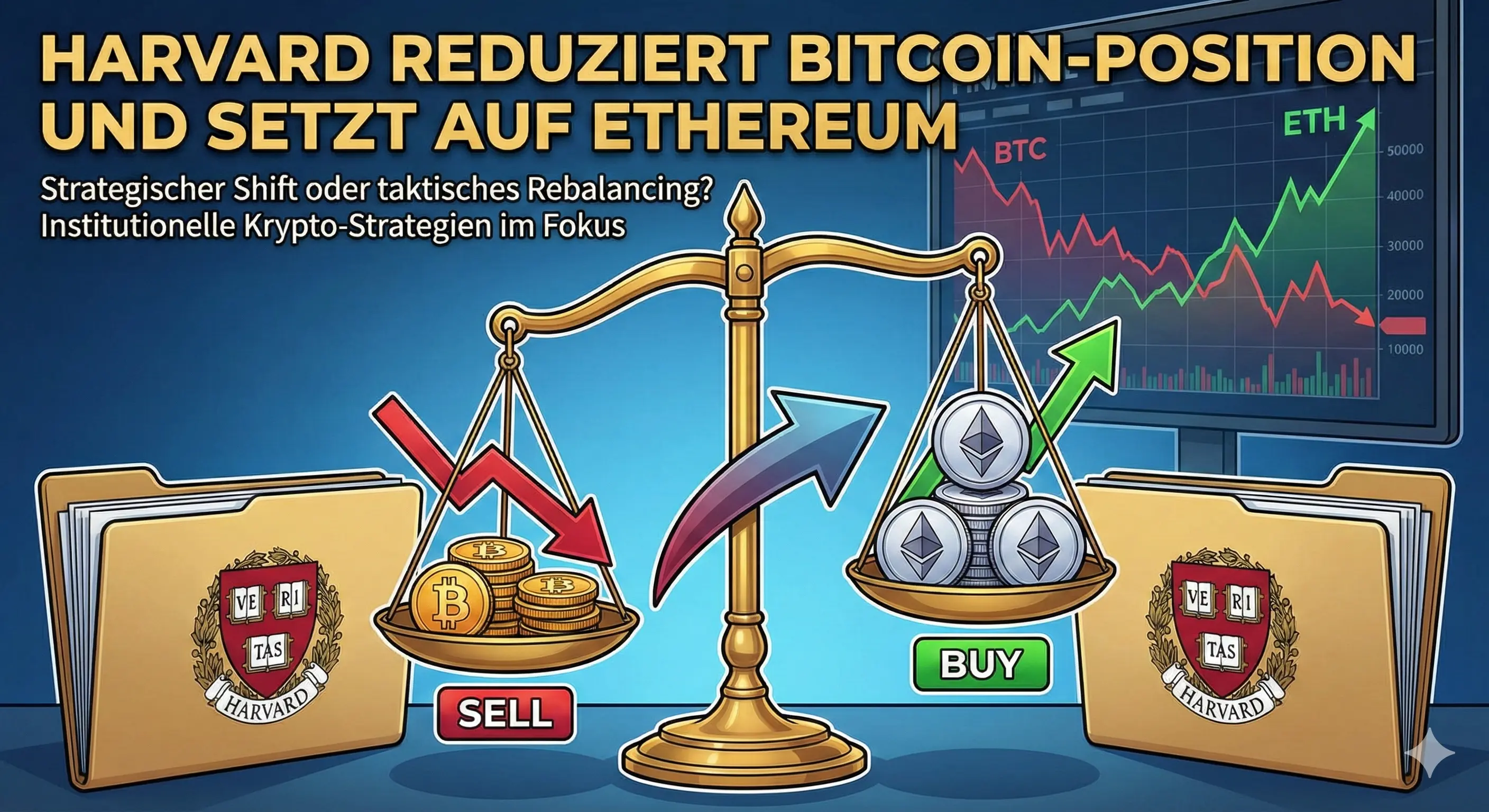Harvard reduziert Bitcoin-Position und setzt auf Ethereum – Strategischer Shift oder taktisches Rebalancing?