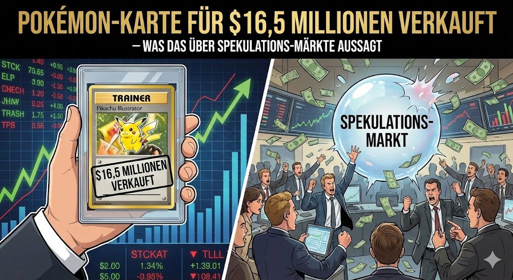 Logan Paul verkauft Pokémon-Karte für $16,5 Millionen – was das über Spekulations-Märkte aussagt
