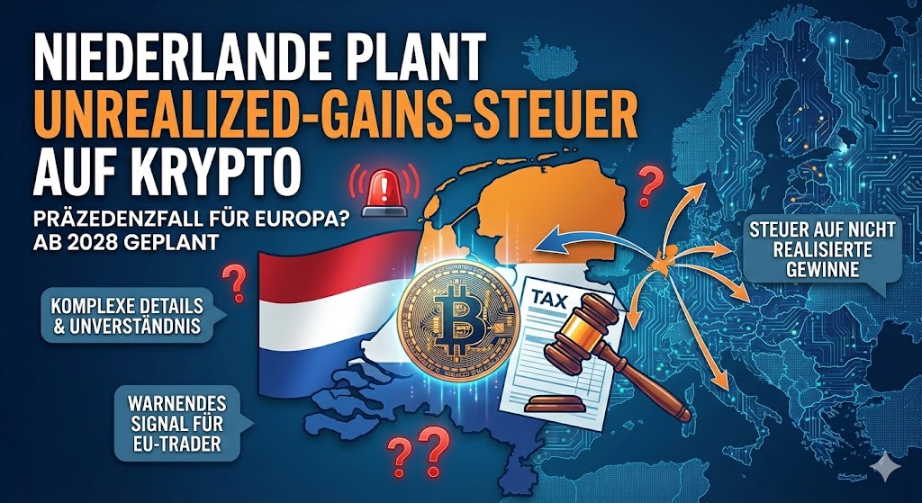 Niederlande plant Unrealized-Gains-Steuer auf Krypto – Präzedenzfall für Europa?