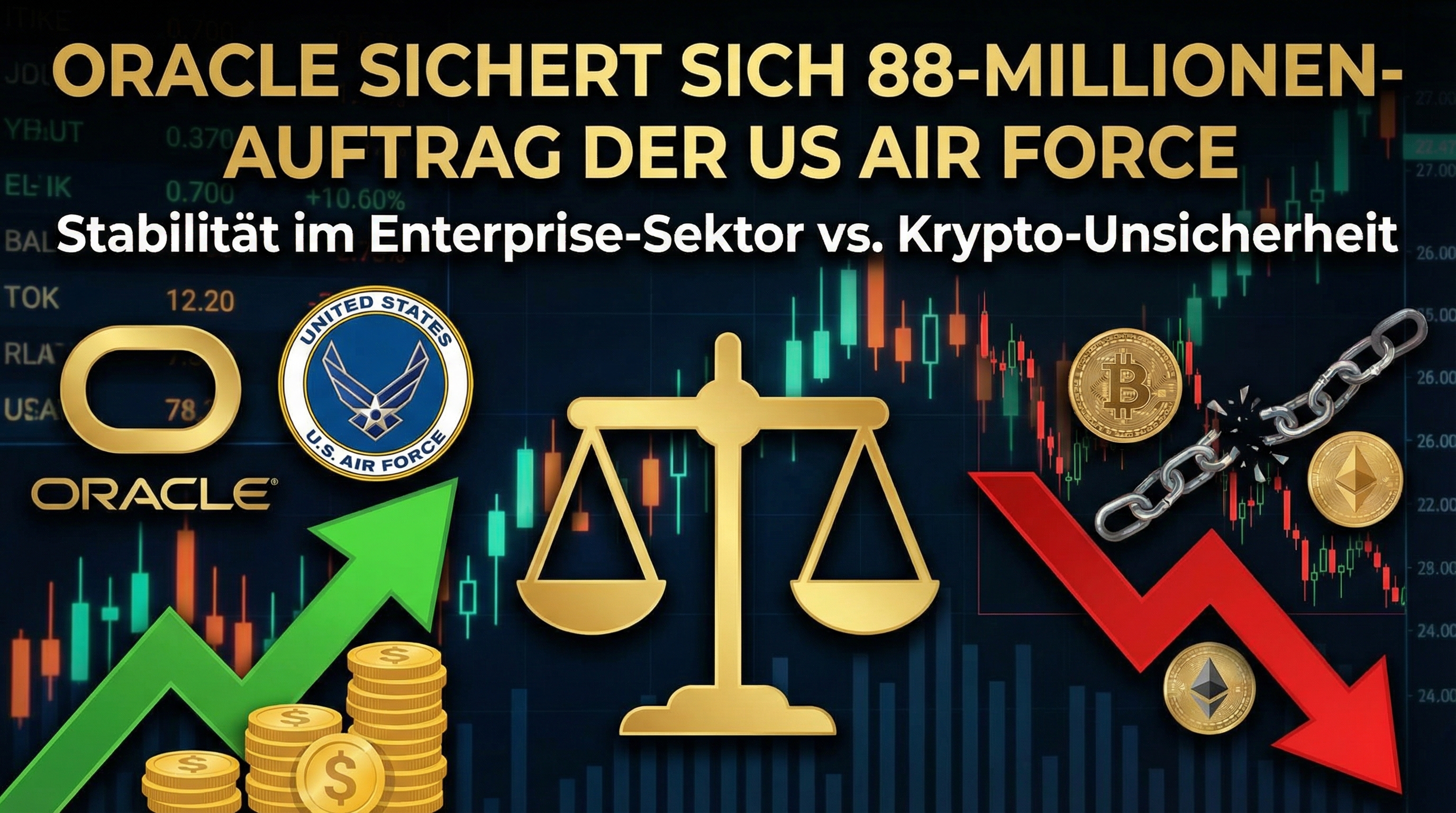 Oracle sichert sich 88-Millionen-Auftrag der US Air Force