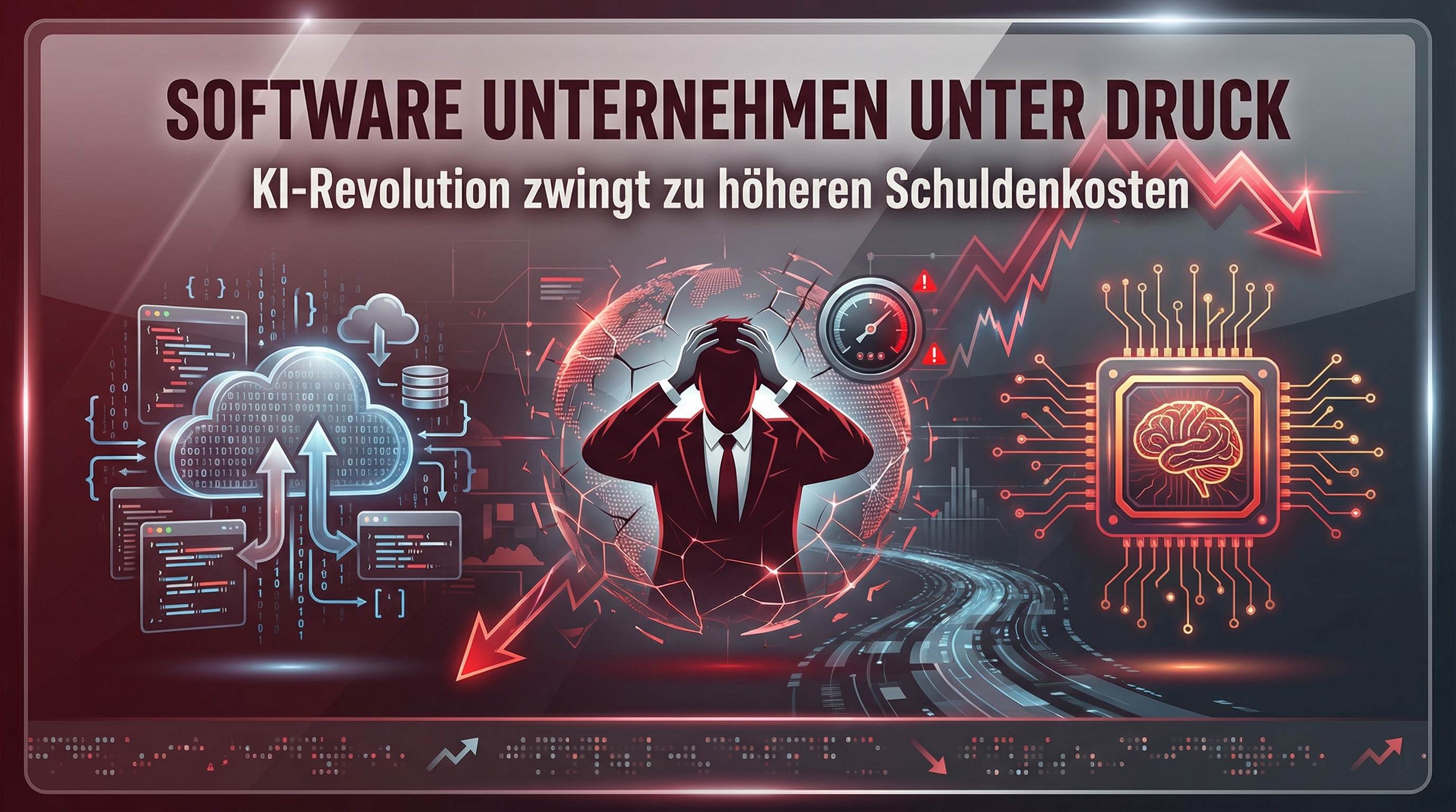 Software-Firmen unter Druck: AI-Revolution zwingt zu höheren Schuldenkosten